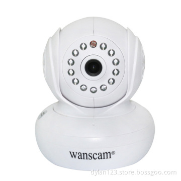 H.264 720p Megapiexl wanscam security camera with sd card recording P2P function mini ip camera